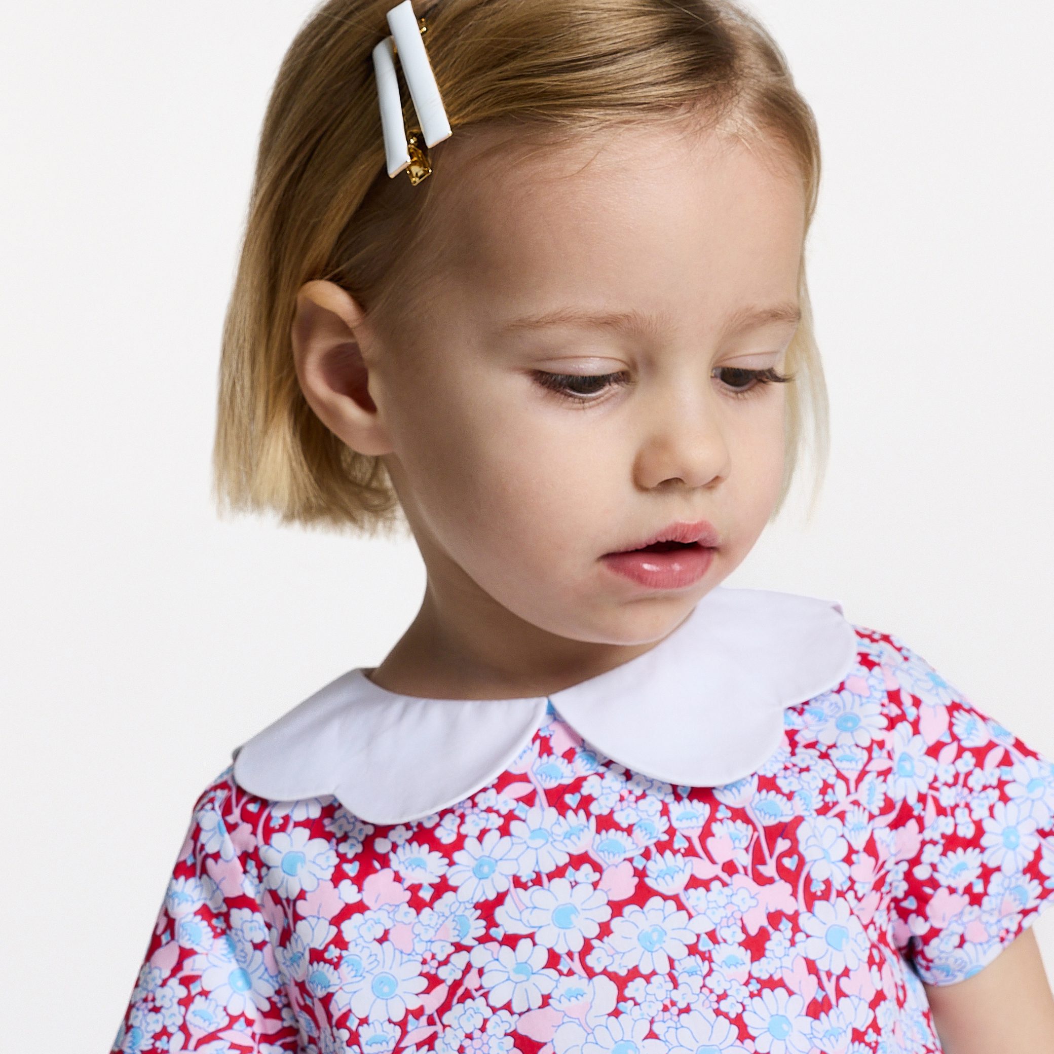 Baby girl dress in Liberty fabric - Alicia - Image 2