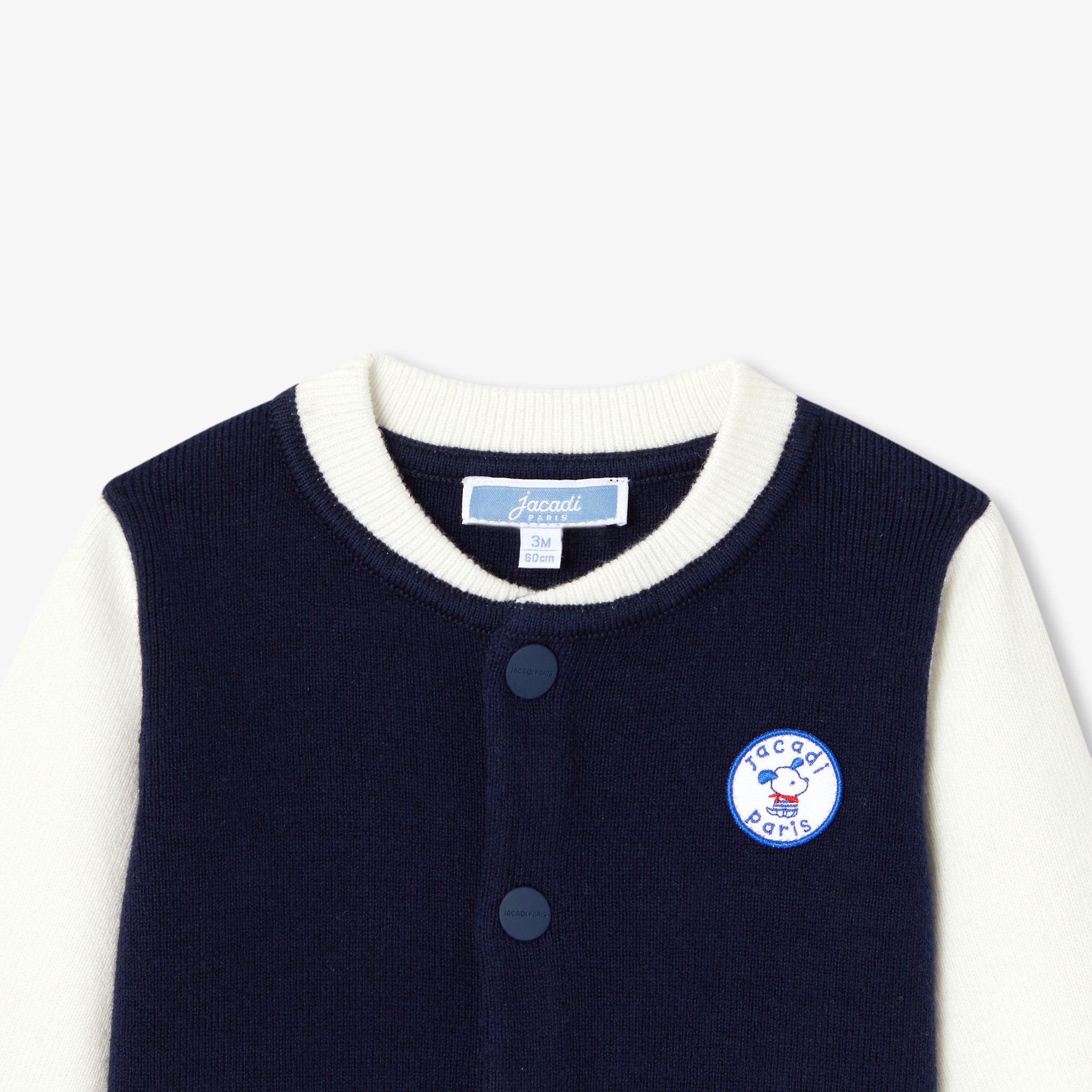 Baby boy varsity-style cardigan - Chemin - Image 3