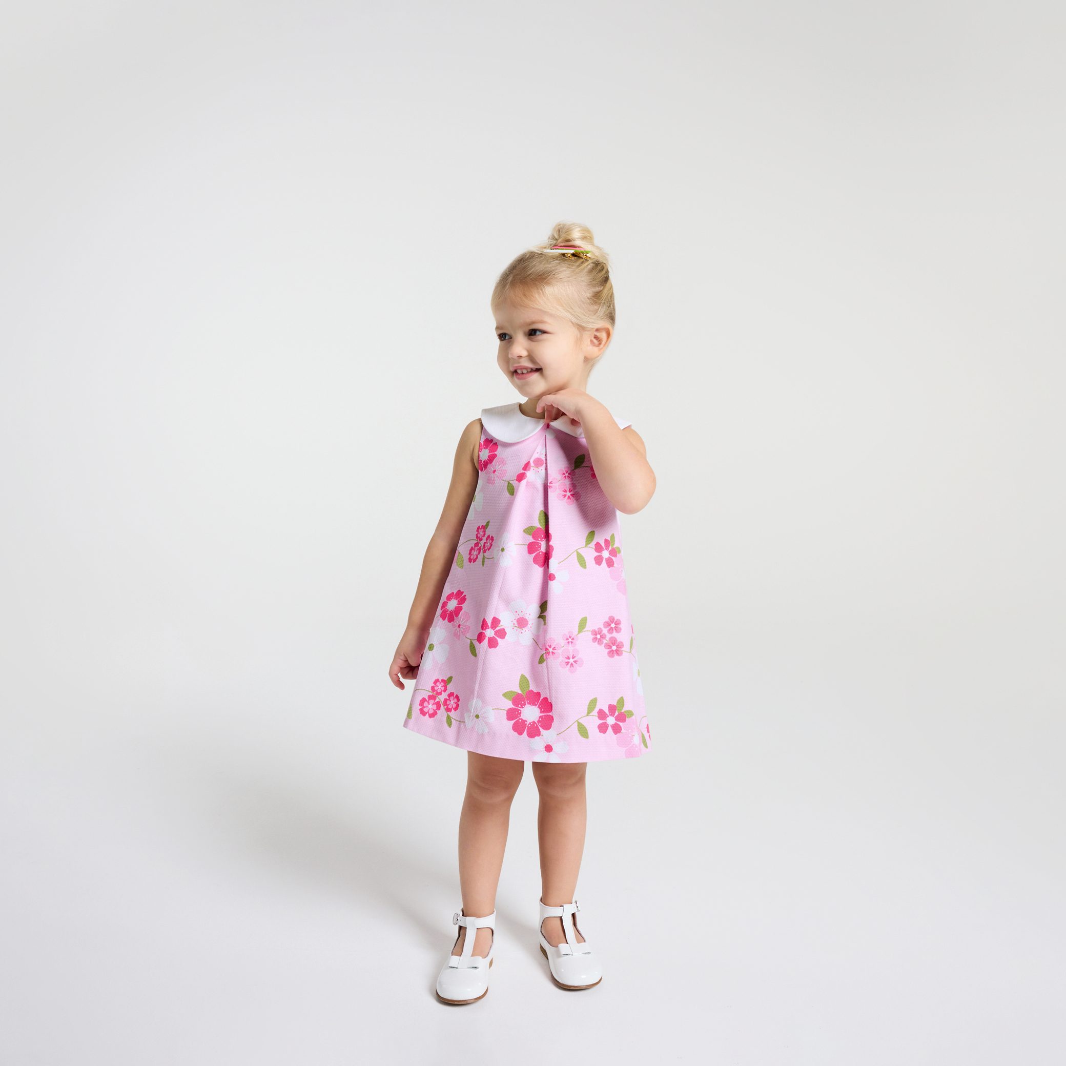 Baby girl dress with floral pattern - Mathilda