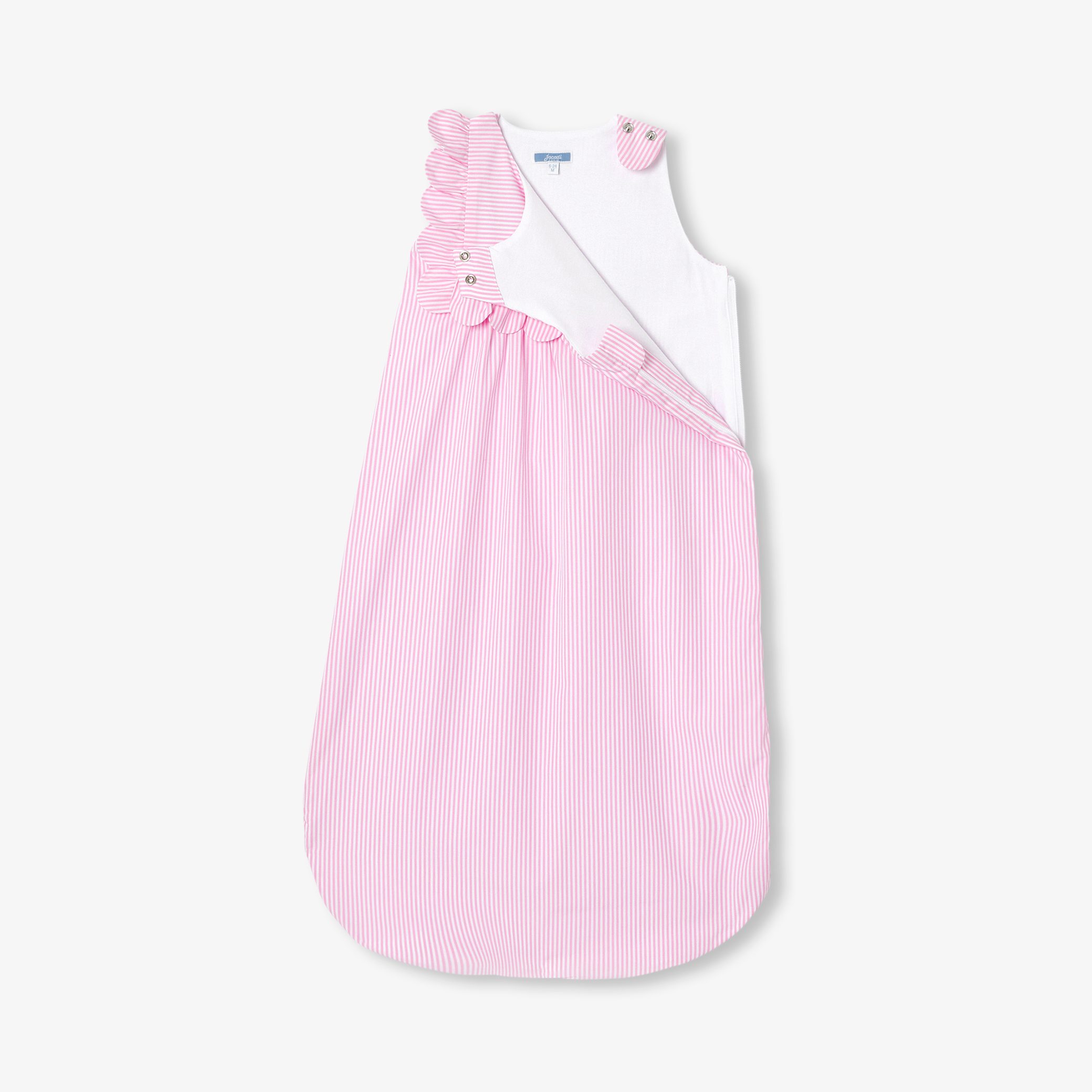 6-24 months adjustable striped poplin sleeping bag - Image 3