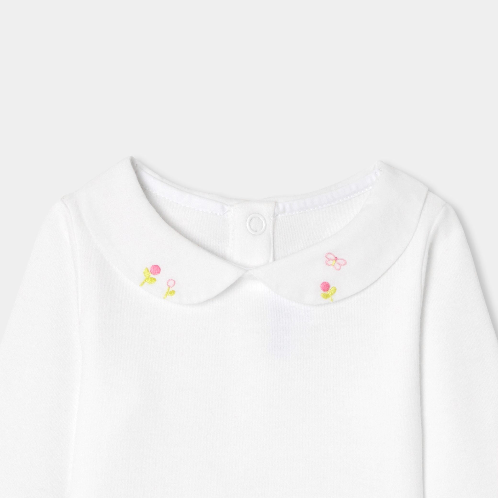 Baby girl bodysuit in cotton interlock - Bertine - Image 3