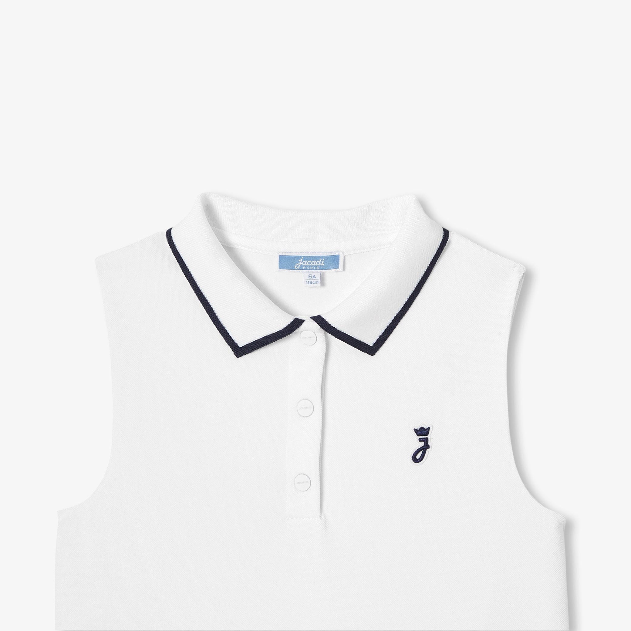 Girl tennis-style dress - Carla Navy - Image 3