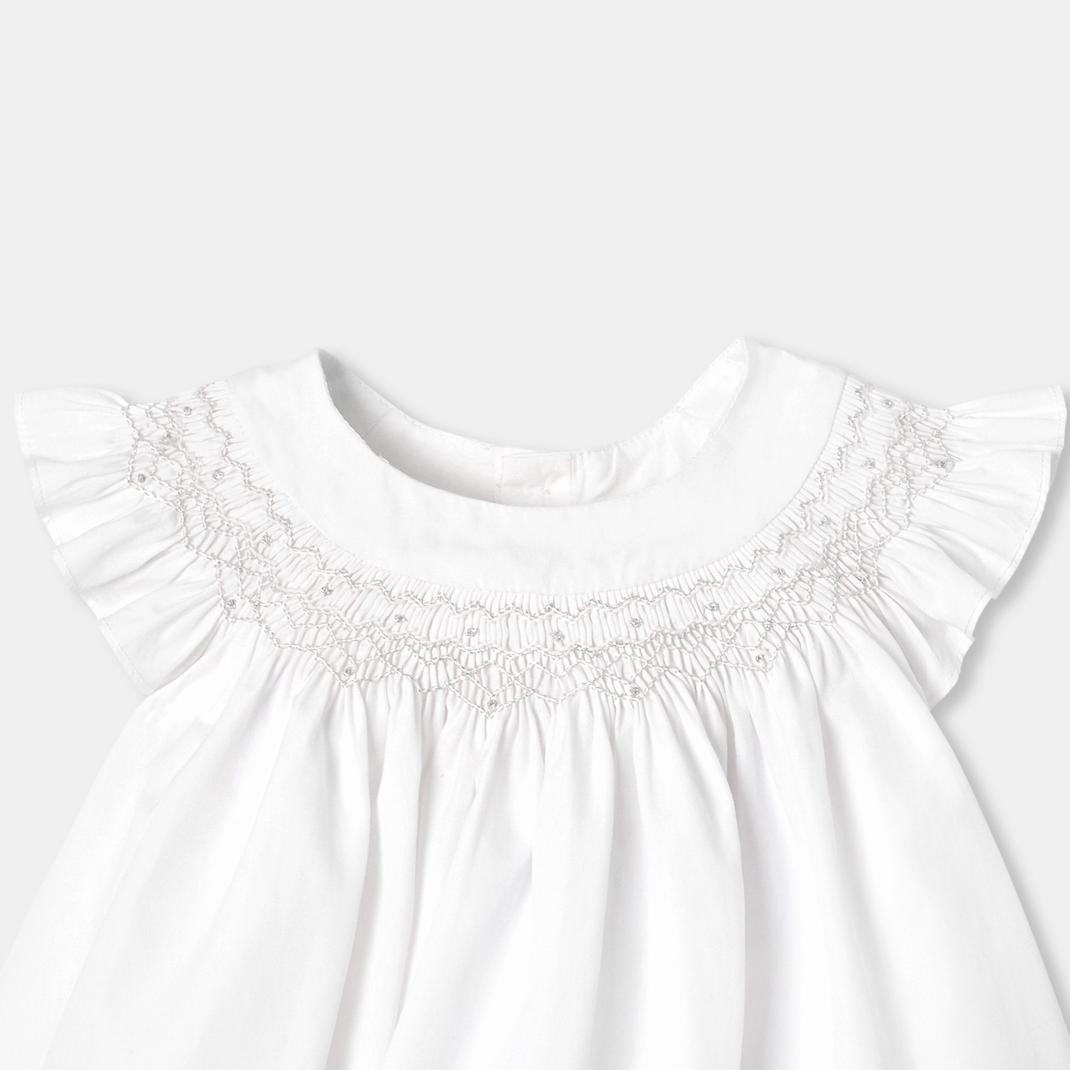Baby girl ceremony dress - Cygne - Image 6