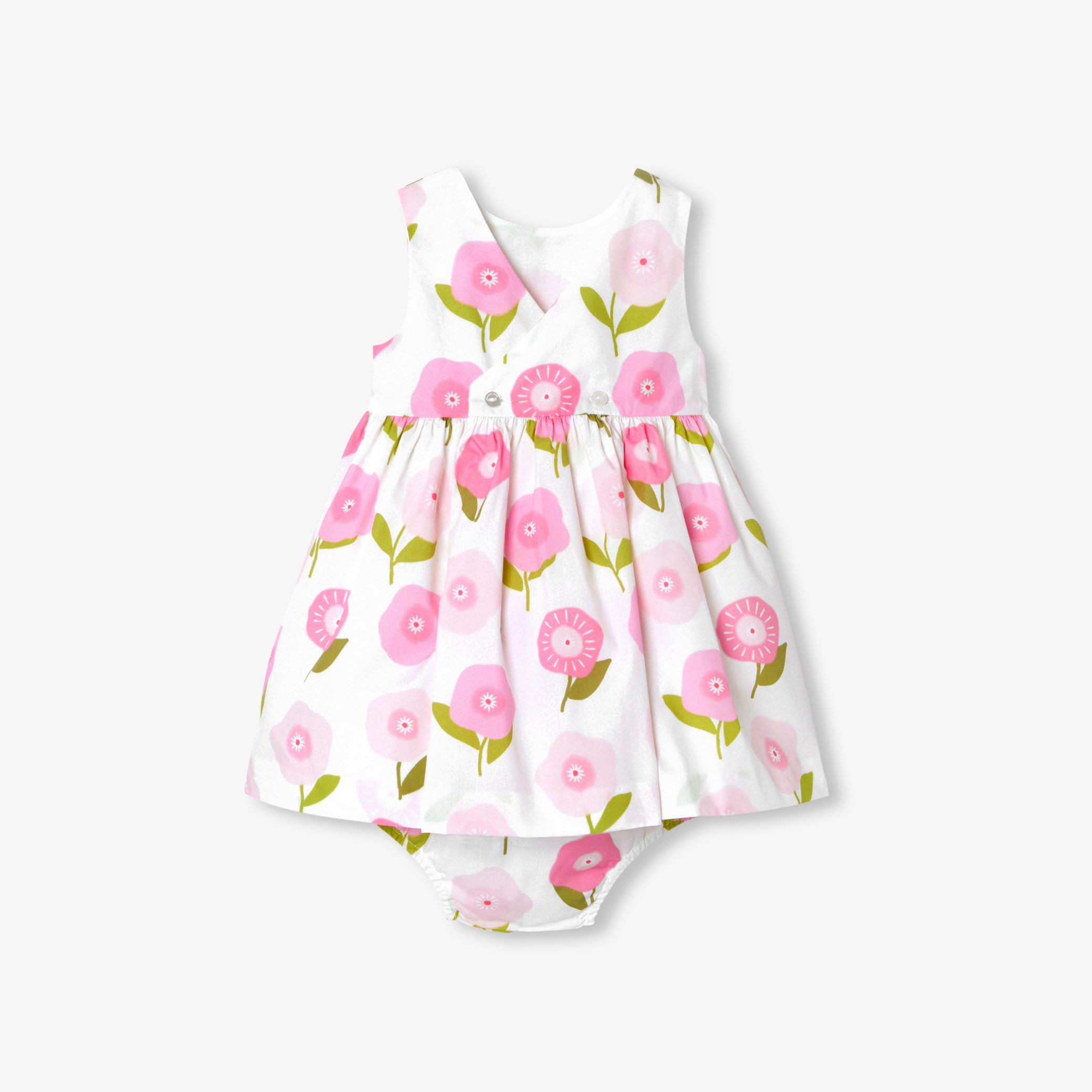 Baby girl sleeveless cotton dress - Elisa - Image 5