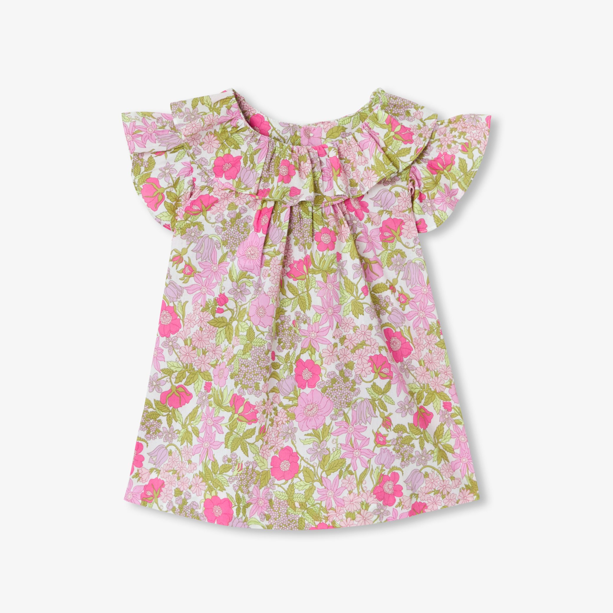 Baby girl blouse in Liberty fabric - Elegance