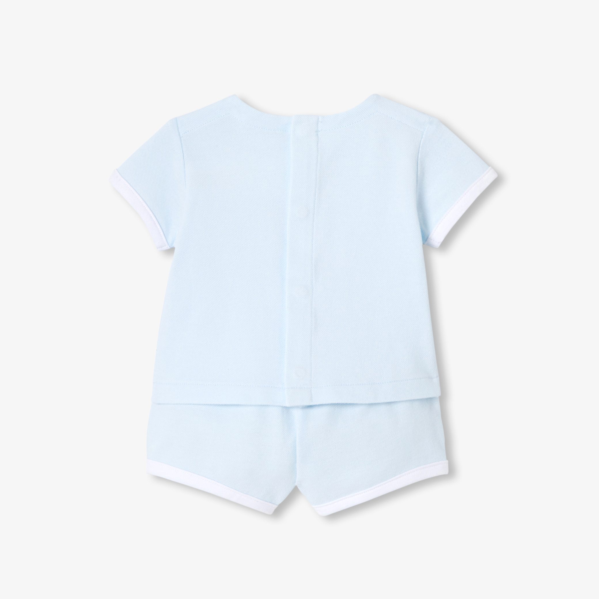 Baby cotton pique set - Cascade - Image 2